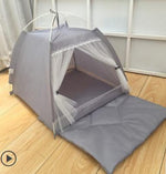 Summer portable foldable pet tent playpen outdoor  ndoor tent for cat small dog puppy tents cats nest toy house