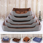 6 Size Pet Bed Dog Warm Pad Winter Mat Striped Pet Products Small Medium Large Big Size Easy to Clean Kennel Waterproof Pet Nest