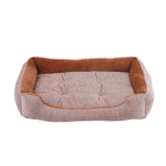 6 Size Pet Bed Dog Warm Pad Winter Mat Striped Pet Products Small Medium Large Big Size Easy to Clean Kennel Waterproof Pet Nest