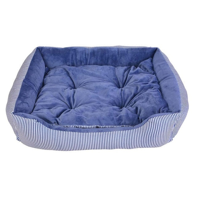 6 Size Pet Bed Dog Warm Pad Winter Mat Striped Pet Products Small Medium Large Big Size Easy to Clean Kennel Waterproof Pet Nest