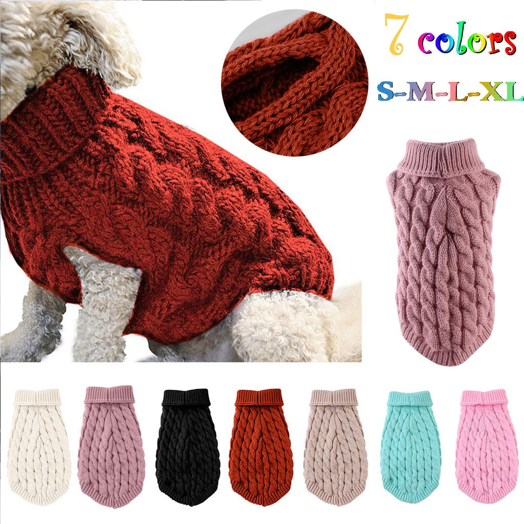 Autumn Winter Warm Dog Clothes For Large Small Dogs Cat Clothing For Pet Dog Coat Sweater Dogs Jacket Chihuahua T-Shirt Pet*5