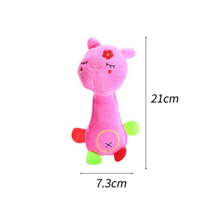 Cute Pet Dog Cat Plush Squeak Sound Dog Toys Funny Fleece Durability Chew Molar Toy Fit for All Pets Elephant Duck Pig