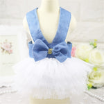 Summer Dress for Dog Pet Dog Clothes Wedding Dress Skirt Puppy Clothing Spring Fashion Jean Pet Clothes XS-L