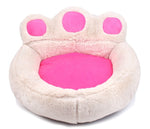 Cute Winter Warm Fleece Dog Bed Round Small Medium Large Dog Beds Extra Large Pet Plush Mats Soft Bear Paw Shaped Cats House