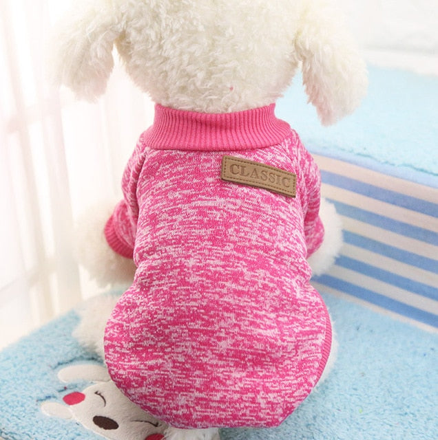 Dog Clothes For Small Dogs Soft Pet Dog Sweater Clothing For Dog Winter Chihuahua Clothes Classic Pet Outfit Ropa Perro 15S1