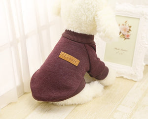 Dog Clothes For Small Dogs Soft Pet Dog Sweater Clothing For Dog Winter Chihuahua Clothes Classic Pet Outfit Ropa Perro 15S1