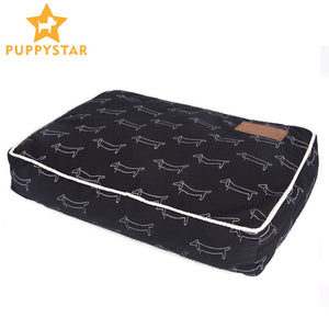 High Quality Pet Dog Bed Soft Sofa Waterproof Dog Bed For Sleeping Small Medium Large Dog Cat Mat With Animal Pattern PY0108