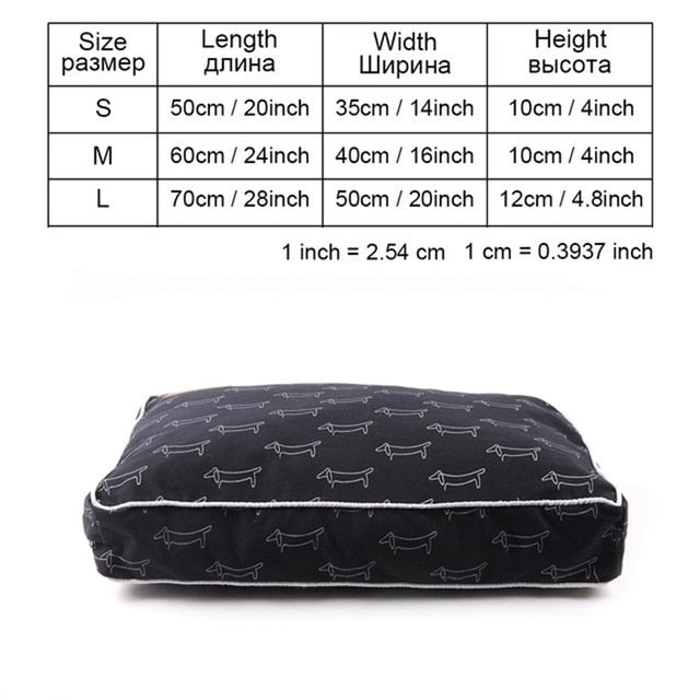 High Quality Pet Dog Bed Soft Sofa Waterproof Dog Bed For Sleeping Small Medium Large Dog Cat Mat With Animal Pattern PY0108