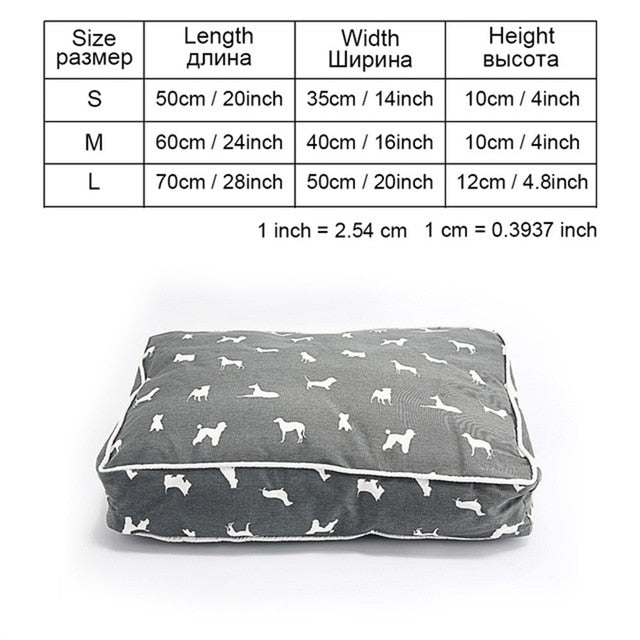 High Quality Pet Dog Bed Soft Sofa Waterproof Dog Bed For Sleeping Small Medium Large Dog Cat Mat With Animal Pattern PY0108