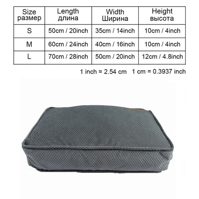 High Quality Pet Dog Bed Soft Sofa Waterproof Dog Bed For Sleeping Small Medium Large Dog Cat Mat With Animal Pattern PY0108