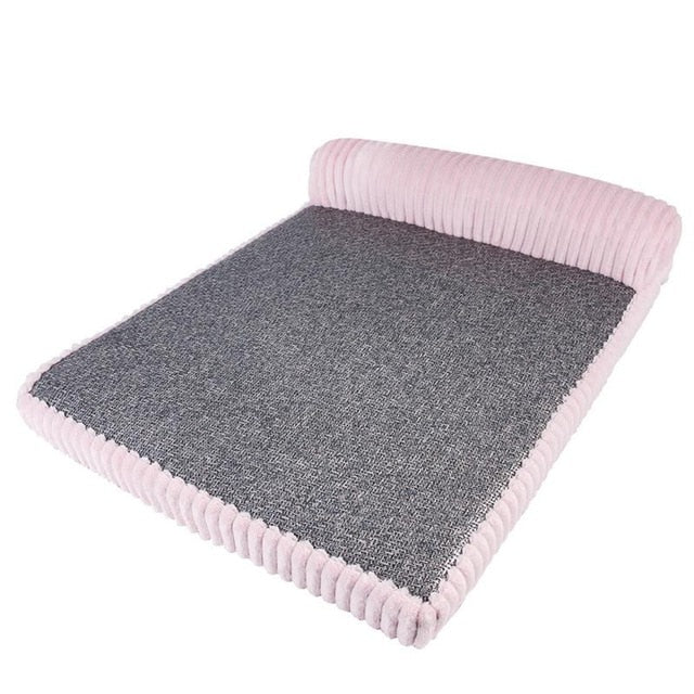 Sponge Pet Bed Waterproof Pet Products Detachable Lounger Sofa Washable Puppy Bed Soft Pillow Cama House For Cat Plus Size