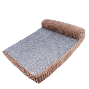 Sponge Pet Bed Waterproof Pet Products Detachable Lounger Sofa Washable Puppy Bed Soft Pillow Cama House For Cat Plus Size