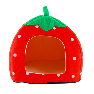 Creative Kennel Cat Nest Teddy dog Fruit Banana Strawberry Pineapple watermelon cotton bed warm pet Products Foldable Dog house