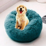 New Pet Dog Bed Comfortable Long Plush Round Small Beds Sofa Portable Comfortable and Warm Sleeping Bag Soft Puppy Kennel House