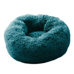 New Pet Dog Bed Comfortable Long Plush Round Small Beds Sofa Portable Comfortable and Warm Sleeping Bag Soft Puppy Kennel House