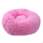 New Pet Dog Bed Comfortable Long Plush Round Small Beds Sofa Portable Comfortable and Warm Sleeping Bag Soft Puppy Kennel House