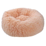 New Pet Dog Bed Comfortable Long Plush Round Small Beds Sofa Portable Comfortable and Warm Sleeping Bag Soft Puppy Kennel House