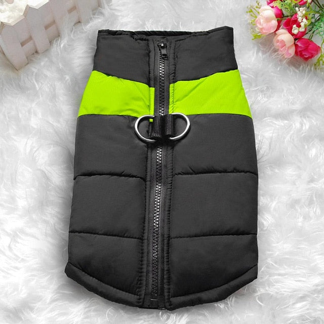 Clothes for Large Dogs Waterproof Dog Vest Jacket Winter Nylon Dogs Clothing for Dogs Chihuahua Labrador Blue Pink