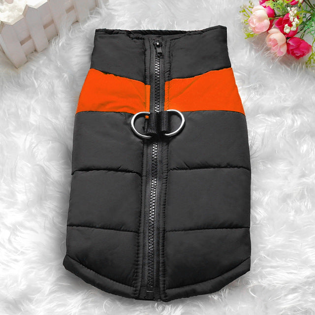 Clothes for Large Dogs Waterproof Dog Vest Jacket Winter Nylon Dogs Clothing for Dogs Chihuahua Labrador Blue Pink