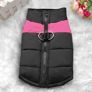 Clothes for Large Dogs Waterproof Dog Vest Jacket Winter Nylon Dogs Clothing for Dogs Chihuahua Labrador Blue Pink