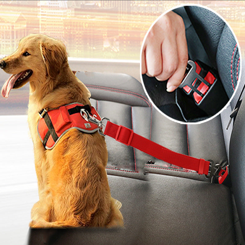 Dog Collars Leads Vehicle Car Dog Seat Belt Pet Dogs Car Seatbelt Harness Lead Clip Safety Lever Auto Traction Products 46 A1