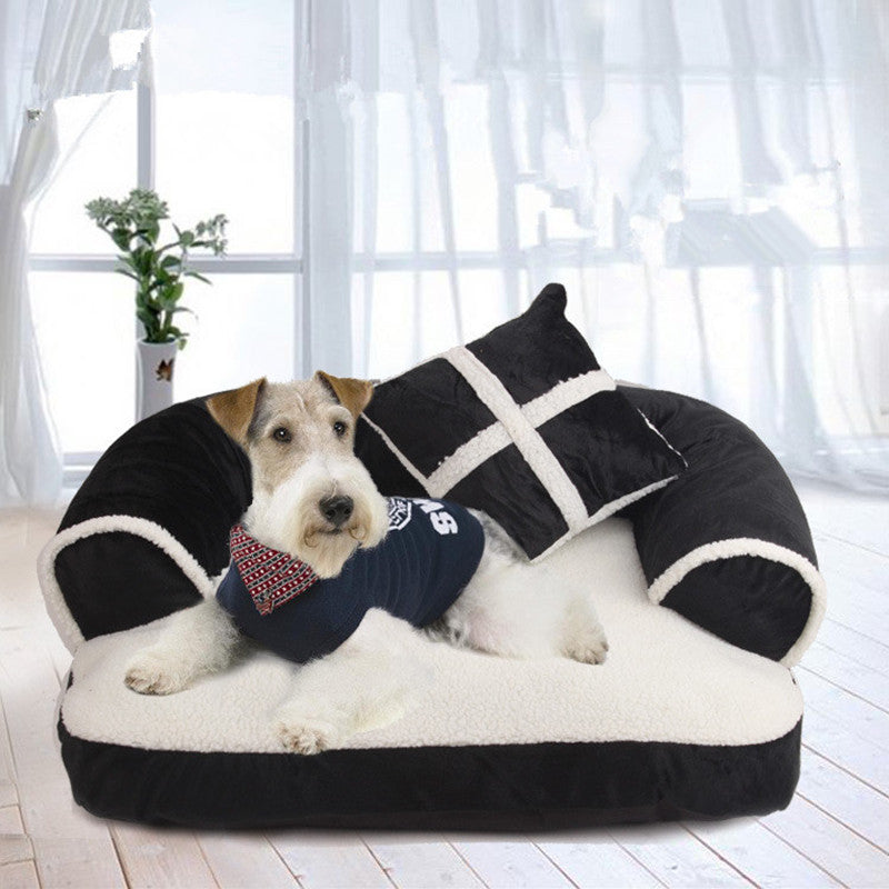 Warm Comfortable  Pet Dog Bed Soft Sofa Puppy Mattress Dog Cat Removable Washable Hous  Perros Soft Sofa Pet Kennel For larg dog