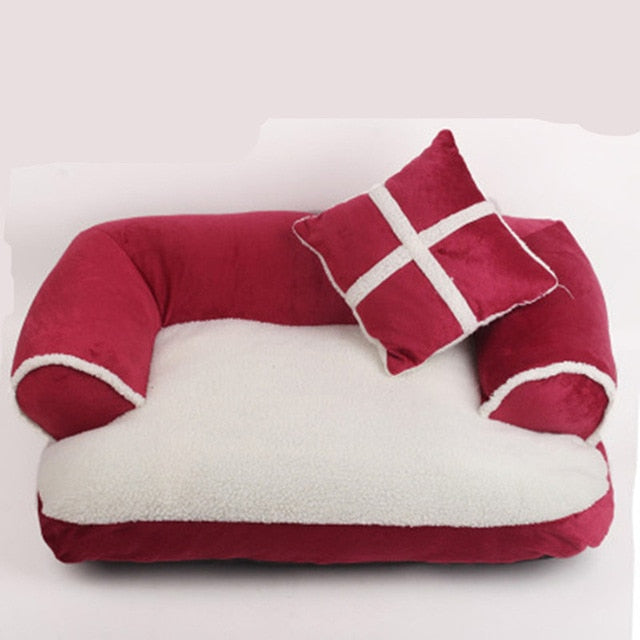 Warm Comfortable  Pet Dog Bed Soft Sofa Puppy Mattress Dog Cat Removable Washable Hous  Perros Soft Sofa Pet Kennel For larg dog