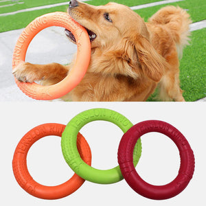 Jouets pour chiens disques volants anneau d'entraînement interactif pour animaux de compagnie chien Portable en plein air pour petit grand chien jouets à mâcher outils de mouvement pour animaux de compagnie produits